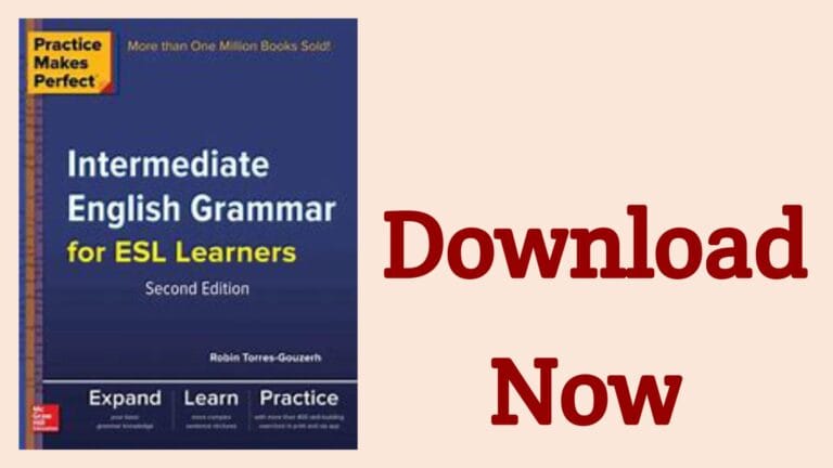 Intermediate English Grammar for ESL Learners PDF
