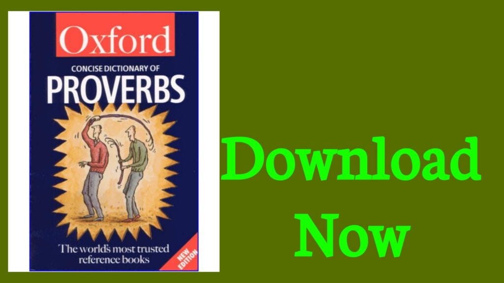 The Concise Oxford Dictionary of Proverbs