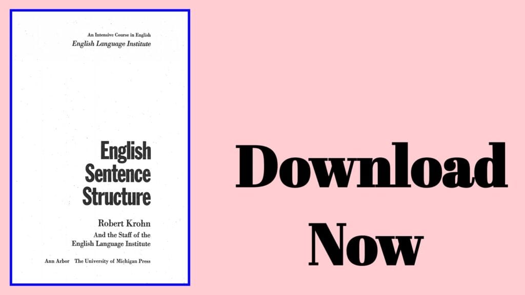 English Sentence Structure Download